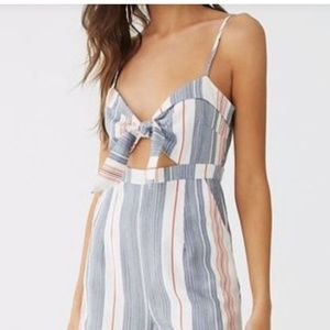 Forever 21 Striped Jumpsuit